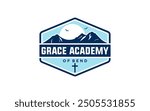 Mountain Church emblem logo design