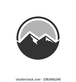 Mountain And Circle Logo.