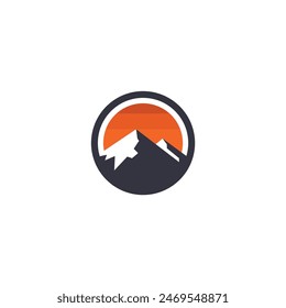 Mountain Circle Logos are used to brand identity for business products, communities or other things related to the outdoors