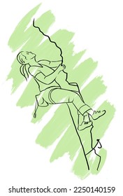 Mountain climber design in vector