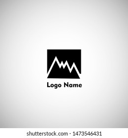 Mountain climber icon design, Mountain climber logo.