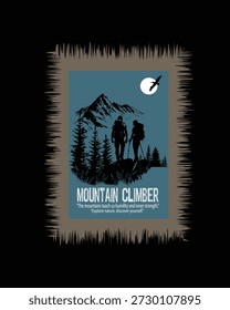 Mountain Climber Journey Explore Nature Discover Yourself
