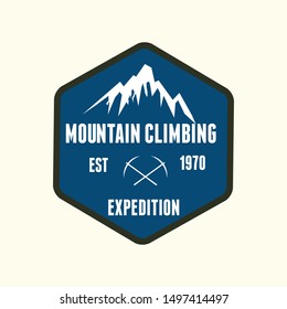 Mountain Climbing Expedition Emblem   Logo 