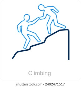 Montañismo de escalada y el concepto de icono de escalada