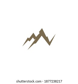 Mountain Combination Letter M Logo 