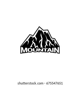 Mountain community logo emblem vector