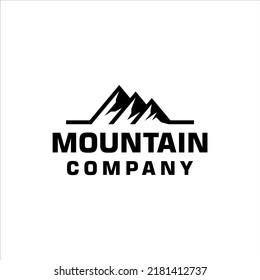 Mountain Company Logo Simple Modern Style Stock Vector (Royalty Free ...