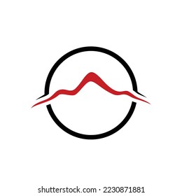 MOUNTAIN CONCEPT ILLUSTRATION LOGO DESIGN VECTOR
