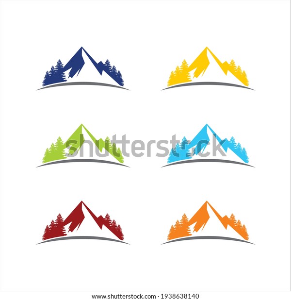 mountain concept logo\
full of natural\
colors