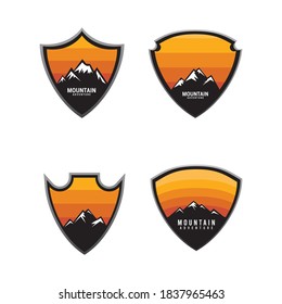 mountain concept logo icon vector template.