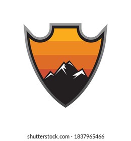 mountain concept logo icon vector template.