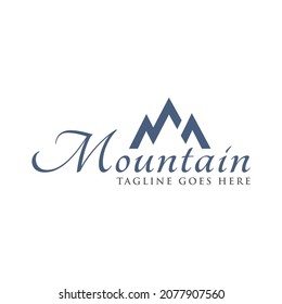 mountain concept logo icon vector template.