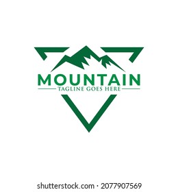 mountain concept logo icon vector template.