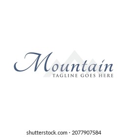 mountain concept logo icon vector template.