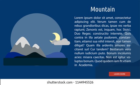 Mountain Conceptual Banner