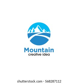 Mountain Creative Concept Logo Design Template