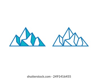 icono del logo de mountain creative stones. Logo de la montaña de inspiración logo icono Plantilla de Vector