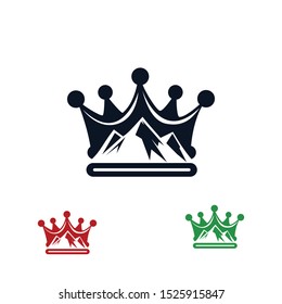 Mountain with crown logo inspiration