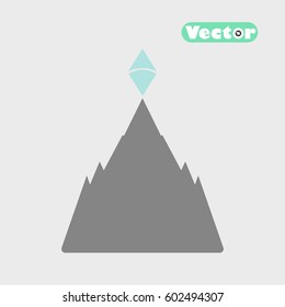 mountain crystal symbol