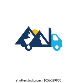 Mountain Delivery Logo Icon Design