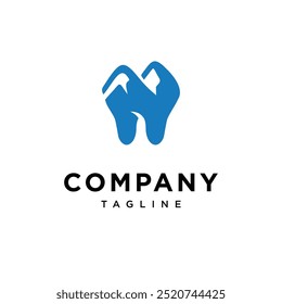 Mountain Dental logo icon vector