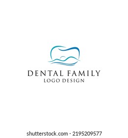 Mountain dental logo vector idea.southern mountain vector template