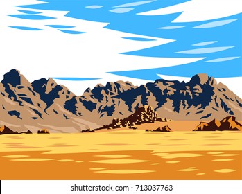 Mountain desert landscape