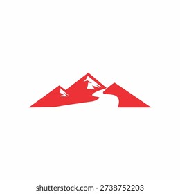 mountain design icon set . illustration of mountains peak vector logo design collectio