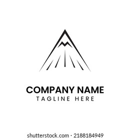 logotipo de diseño de montaña, perfecto para marca, empresa, negocio, etc.