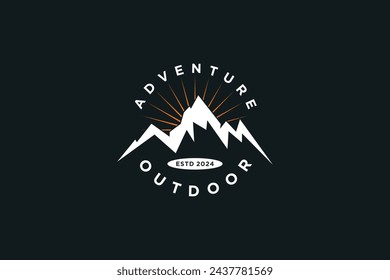 diseño de montaña con concepto moderno