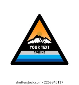 mountain design. modern logos. can be used as emblems. Editable
