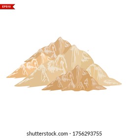 Mountain design Natural landscape background with vector