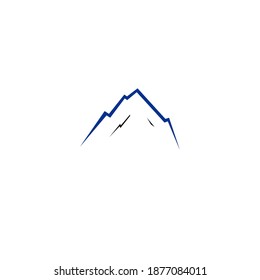 Mountain design, sign, icon, symbol, art isolated on white