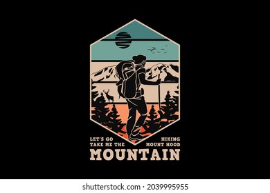 .Mountain, design sleety retro style
