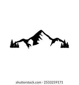 Mountain Design Vector Illustration Drawing