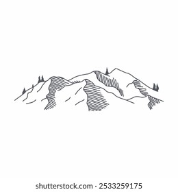 Mountain Design Vector Illustration Drawing