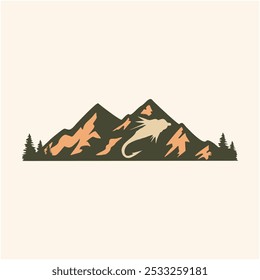 Mountain Design Vector Illustration Drawing