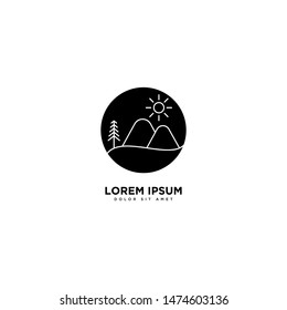 Mountain Design Vector design landscape symbol