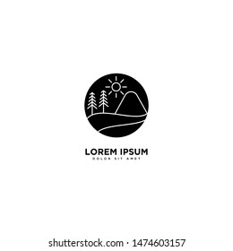 Mountain Design Vector design landscape symbol