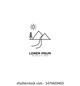 Mail Mountain Logo Icon Vector Stock Vector (royalty Free) 1239161596 