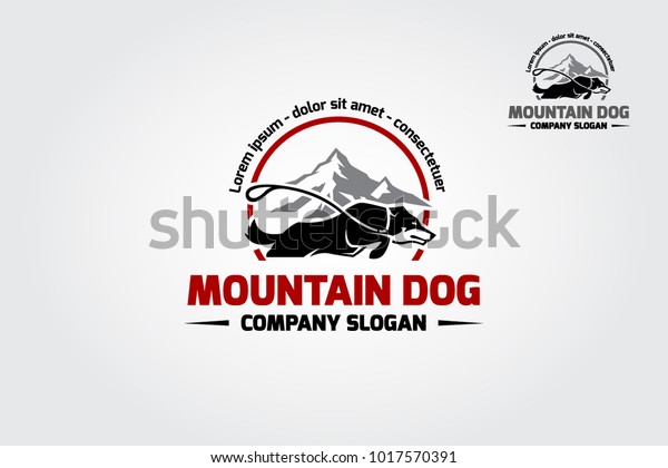 Mountain Dog Logo Vector Logo Template Stock Vector Royalty Free