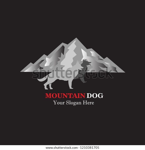 Mountain Dog Logo Vector Logo Template Stock Vector Royalty Free