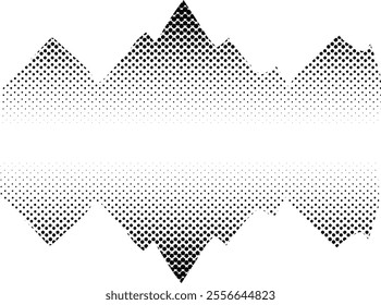 mountain dot gradient abstract background pattern vector black art white illustration graphic stipple grain grunge geometric texture vintage shape range design effect noise retro point pointillism ele