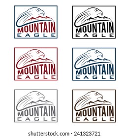 mountain eagle vintage labels set
