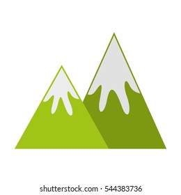 mountain emblem isolated icon vector illustration design