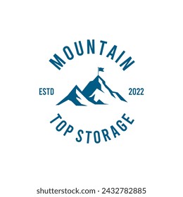 Mountain Emblem Logo Vektor Design Illustration