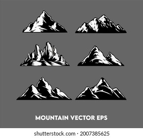 Vectoro EPS de montaña para logotipo o signo, etc