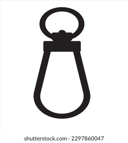 Mountain equipment Carabiner icon vector illustration