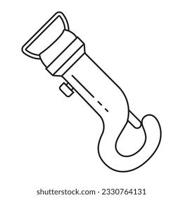 Equipo de montaña Icono Carabiner Icono Icono Icono Ilustración de Ilustración del Icono de Carabiner Diseño de Símbolo