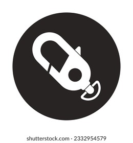 Equipo de montaña Icono Carabiner Icono Icono Icono Ilustración de Ilustración del Icono de Carabiner Diseño de Símbolo